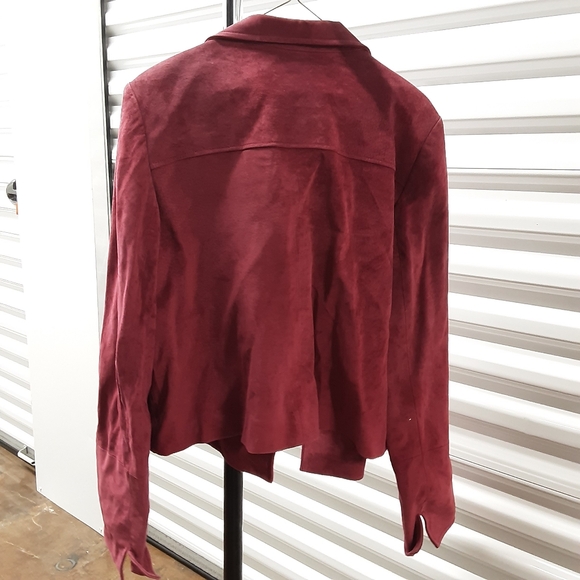 STUDIO 148 WOMENS SUEDE JACKET SIZE 14 - Picture 8 of 9